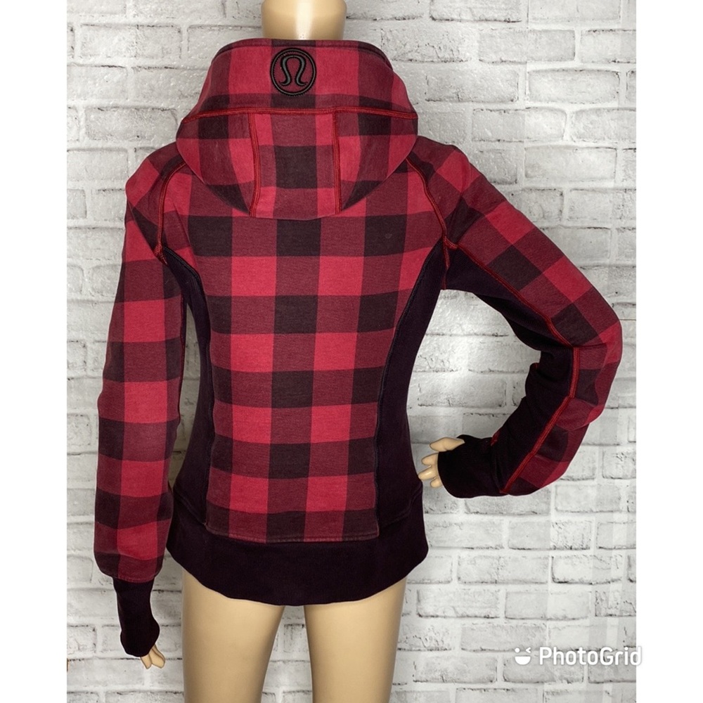 Sz8 Lululemon Buffalo Plaid Hoodie View 3